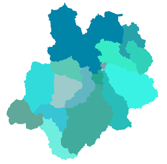Mapa Cuencas Río Negro