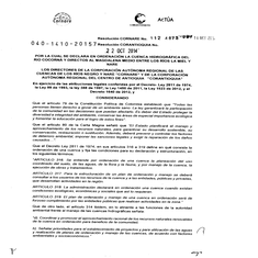 Declaratoria en Ordenación
