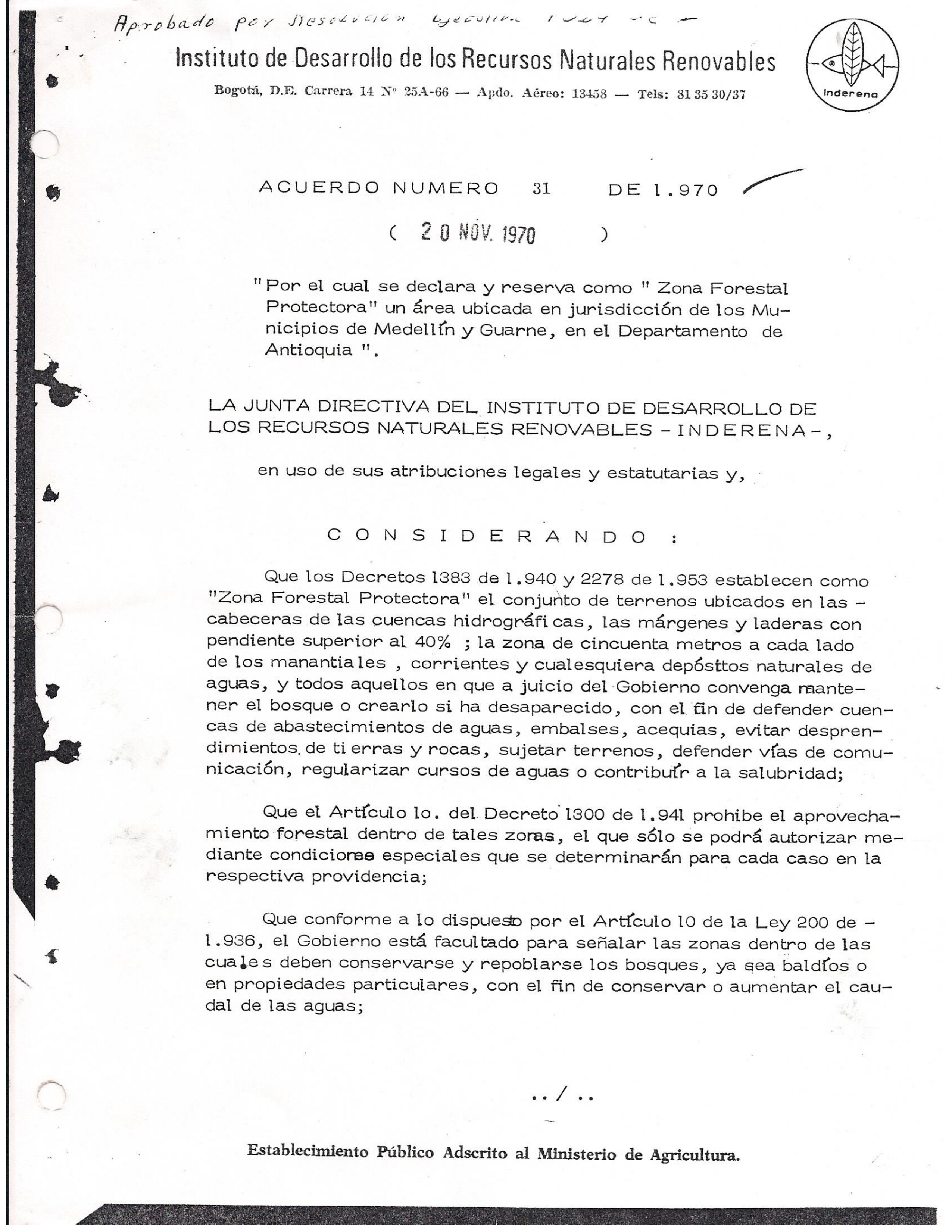 Acuerdo_31_1970_INDERENA